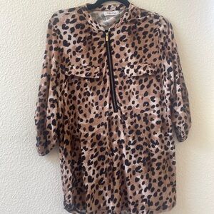 Calvin Klein Cheetah Print Top